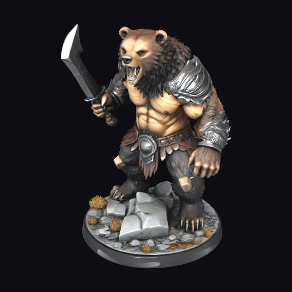 Furry Warrior Bear