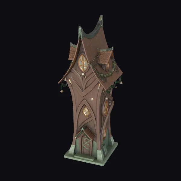 Whimsical Wooden Tower House