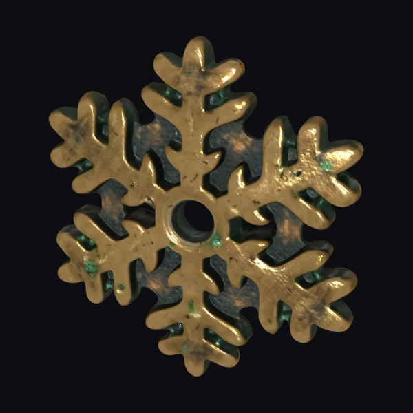 Bronze Snowflake Ornament