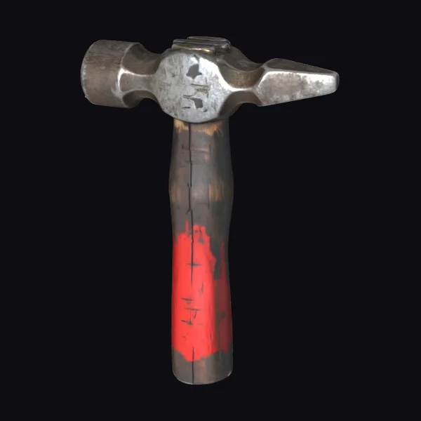 Worn Ball Peen Hammer