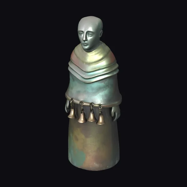 Monk with Bells Statue