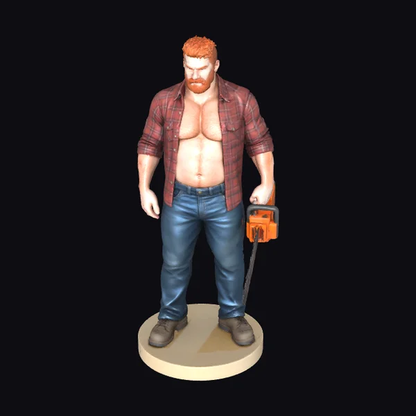 Lumberjack with Chainsaw