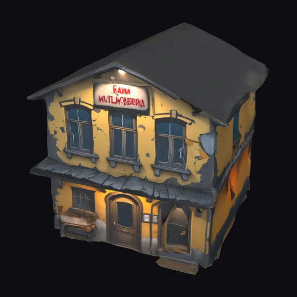 Yellow Two Story Building