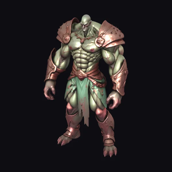 Muscular Armored Golem