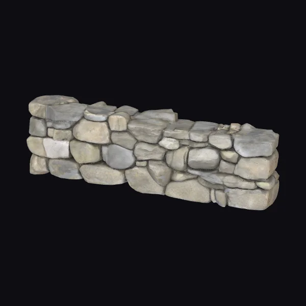 Weathered Stone Wall Section