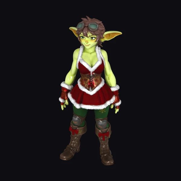 Green Elf Female Character