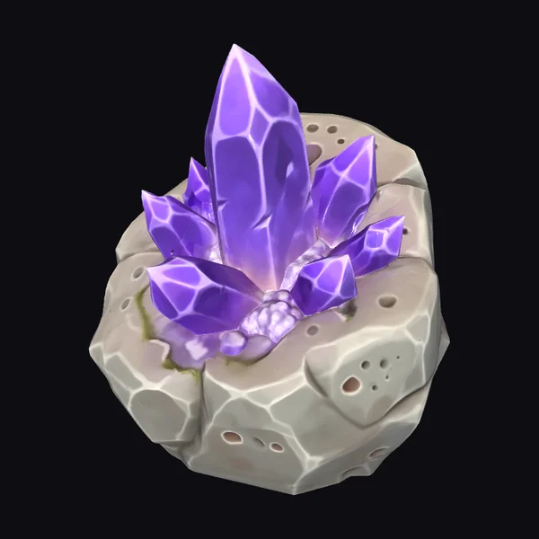 Amethyst Mining Rock Formation