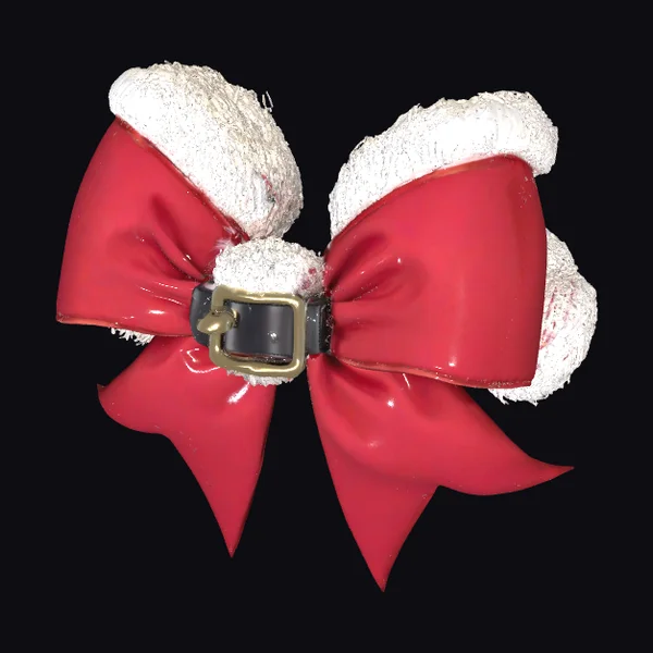 Festive Santa Bow