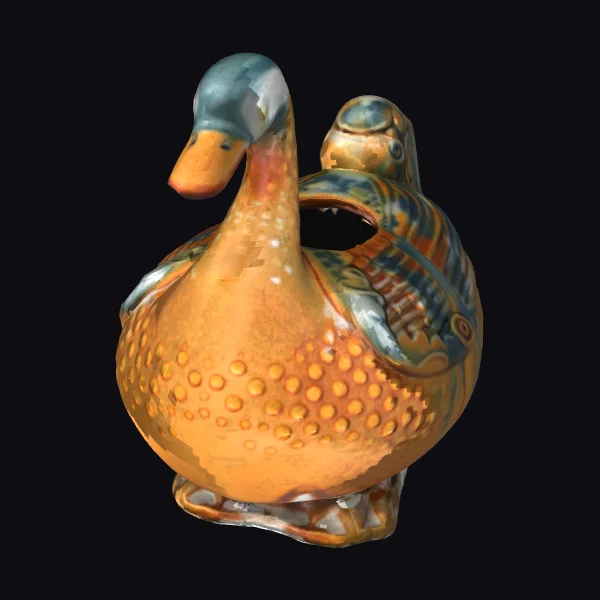Ceramic Swan Vessel