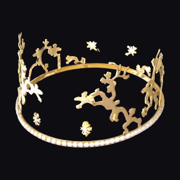 Gold Floral Headband Crown