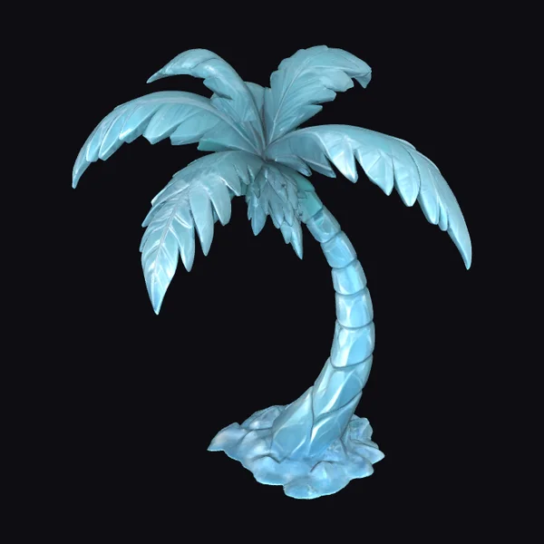 Frozen Palm Tree