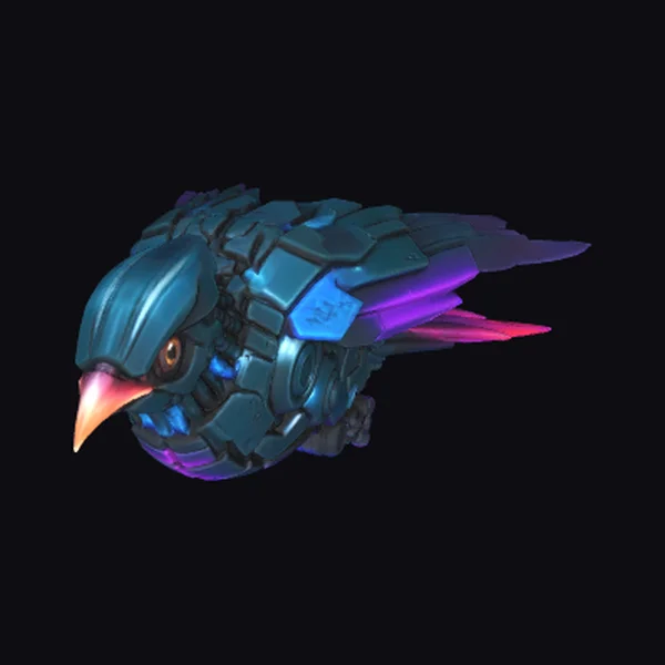 Cybernetic Bird Head