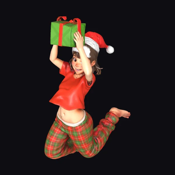 Young Woman with Gift