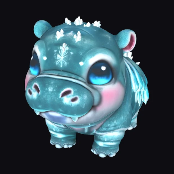 Frozen Hippo Cub