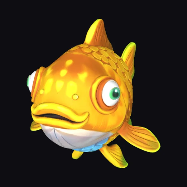 Golden Fish with Glasses