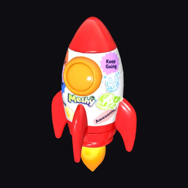 Colorful Toy Rocket