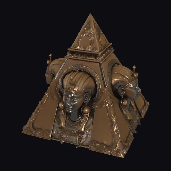 Steampunk Pyramid Structure