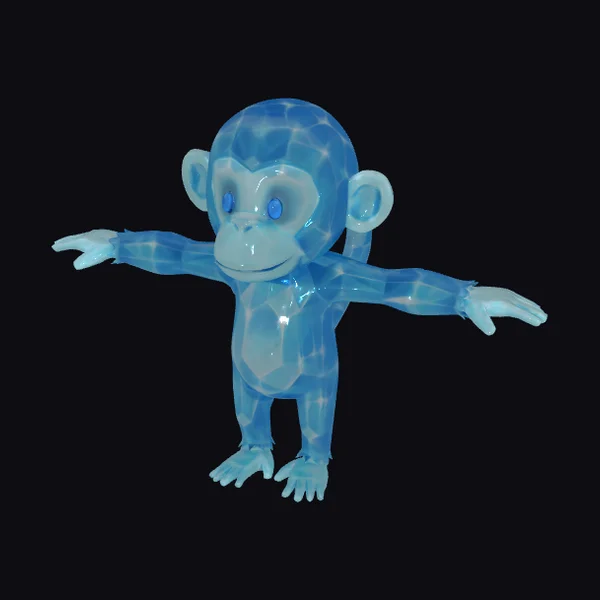 Crystal Primate Figure