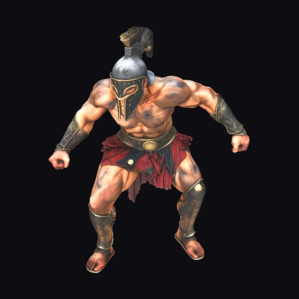 Ancient Greek Warrior Stance
