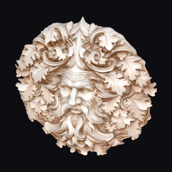 Green Man Stone Carving