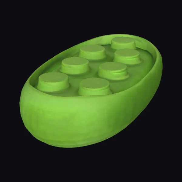 Green Oval Toy Brick