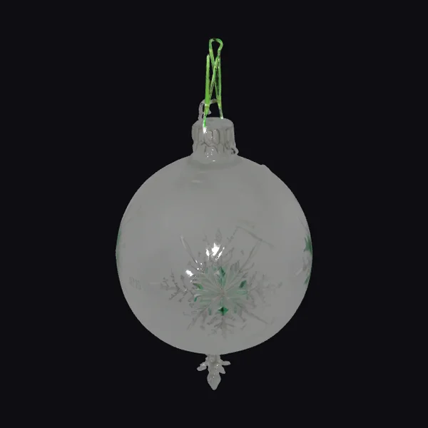 Delicate Glass Christmas Ornament