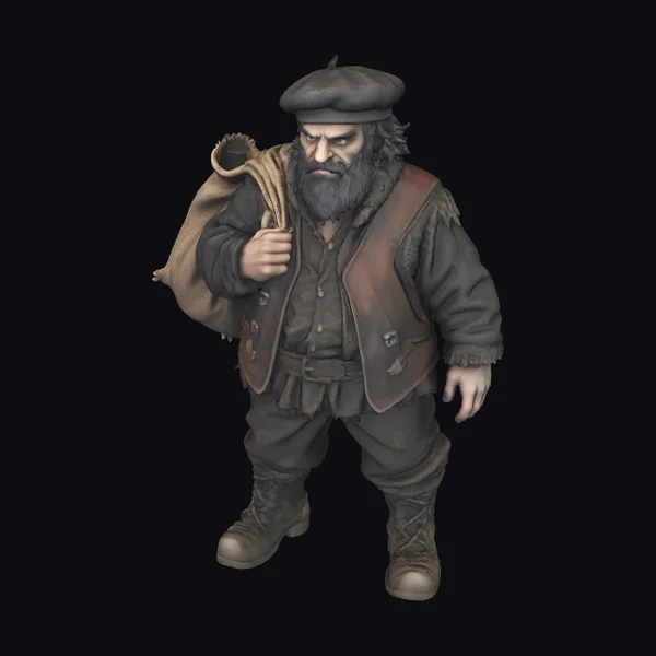 Bearded Man with Sack