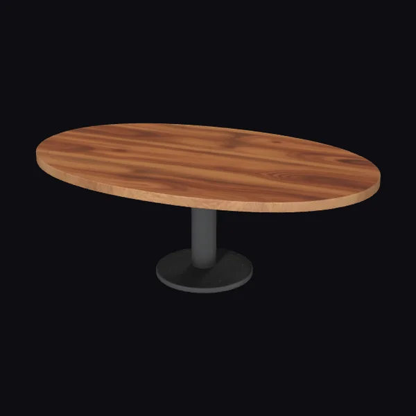 Oval Wooden Dining Table