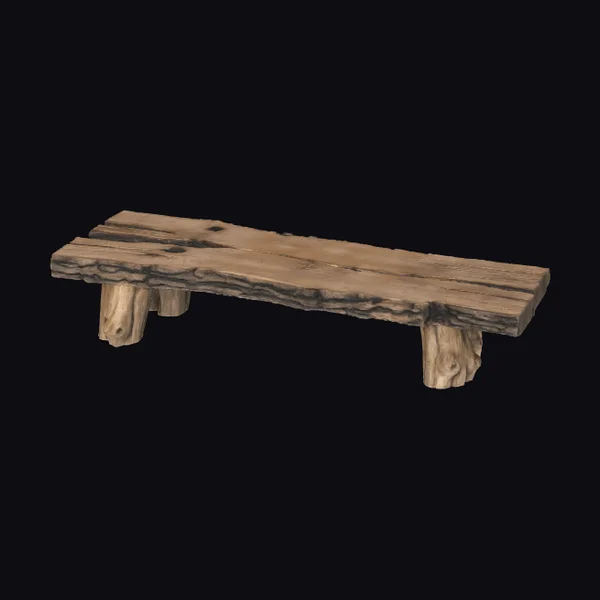 Rustic Wooden Bench