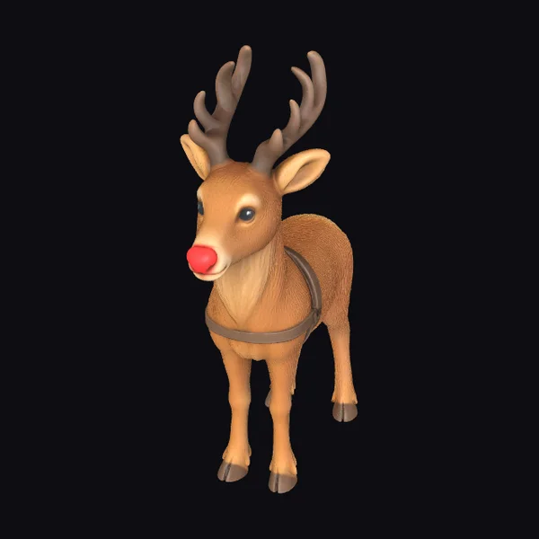 Reindeer with Red Nose