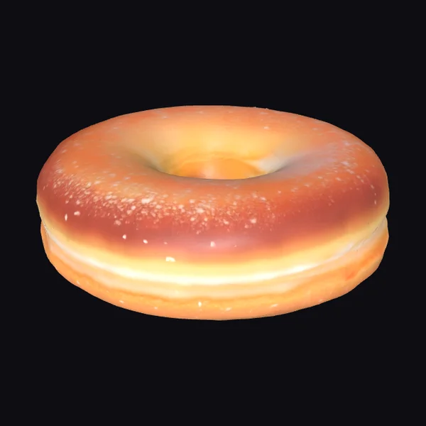 Glazed Donut with Sprinkles