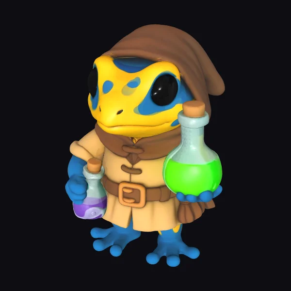 Frog Alchemist Character