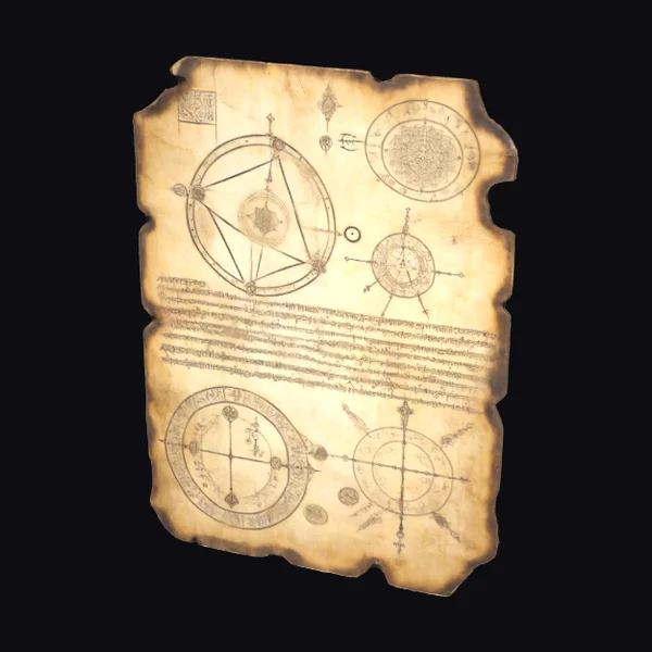 Ancient Alchemy Manuscript Page