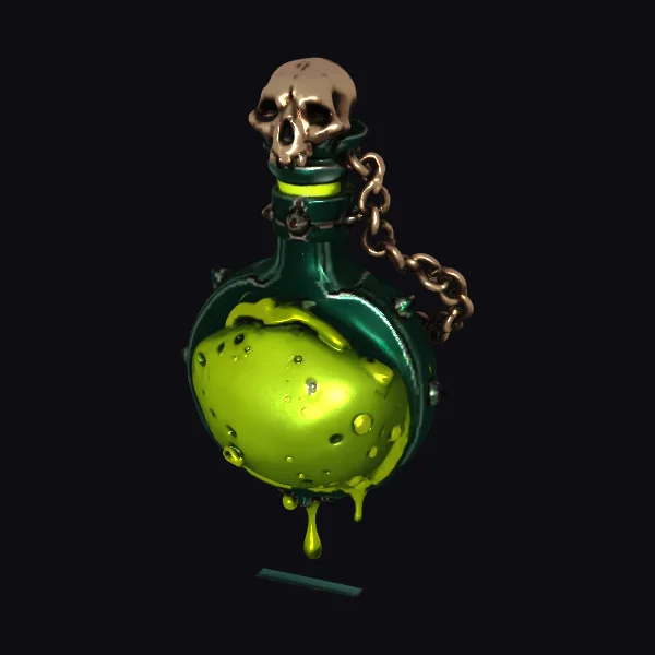 Poisonous Skull Vial