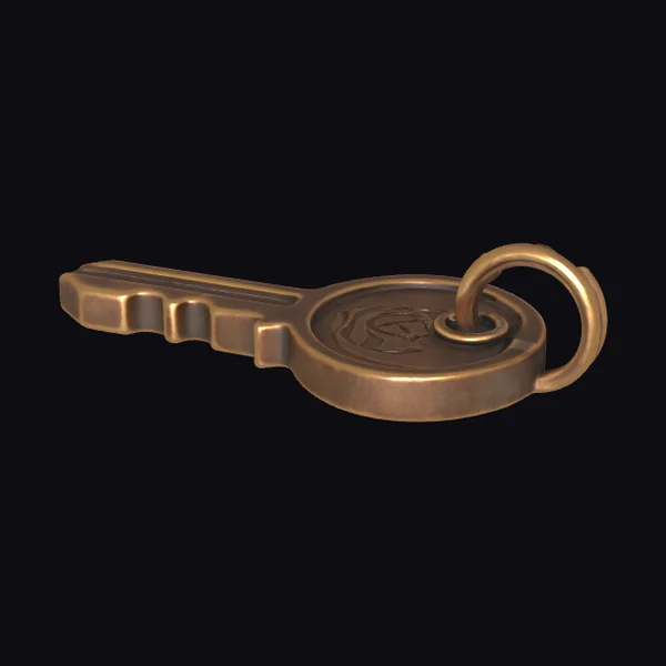 Stylized Key Pendant