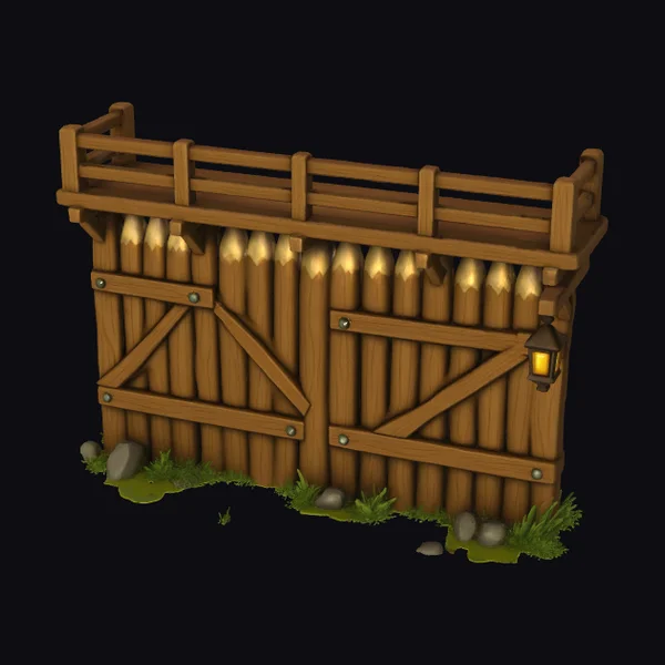 Wooden Palisade Gate