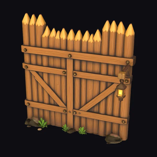 Wooden Palisade Gate
