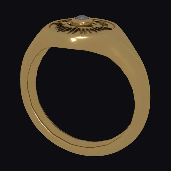 Golden Ornate Ring