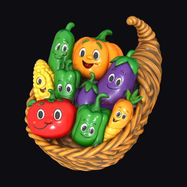 Colorful Vegetable Basket