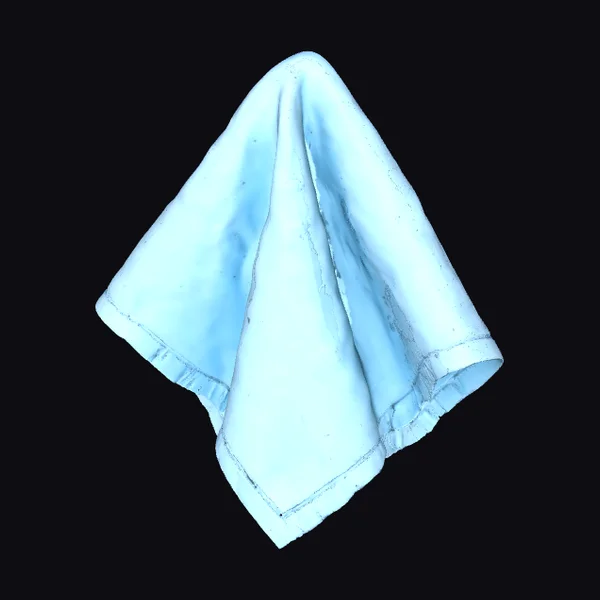 Blue Linen Fold