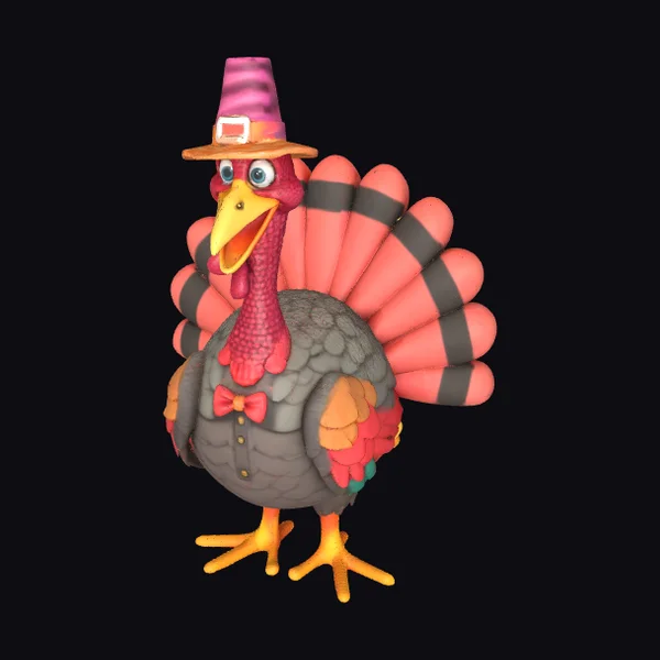 Stylish Turkey Character