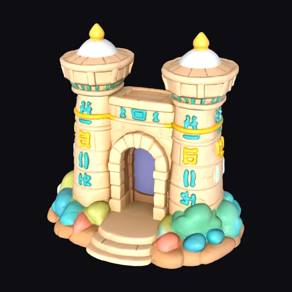 Chibi Temple Gate Pylon