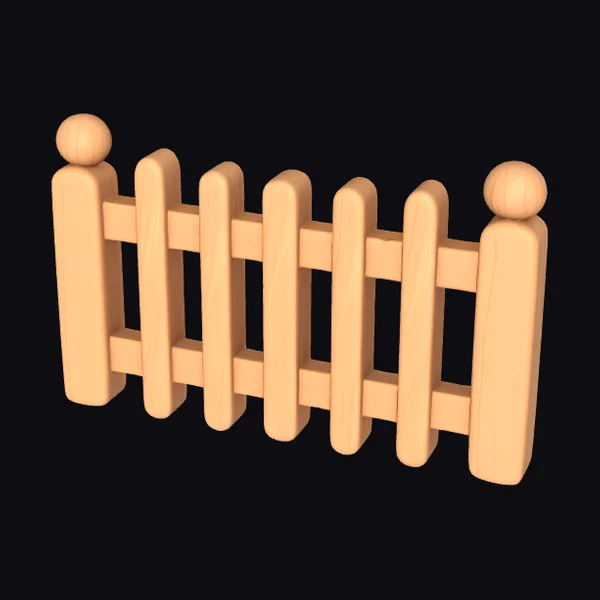 Wooden Garden Fence Section