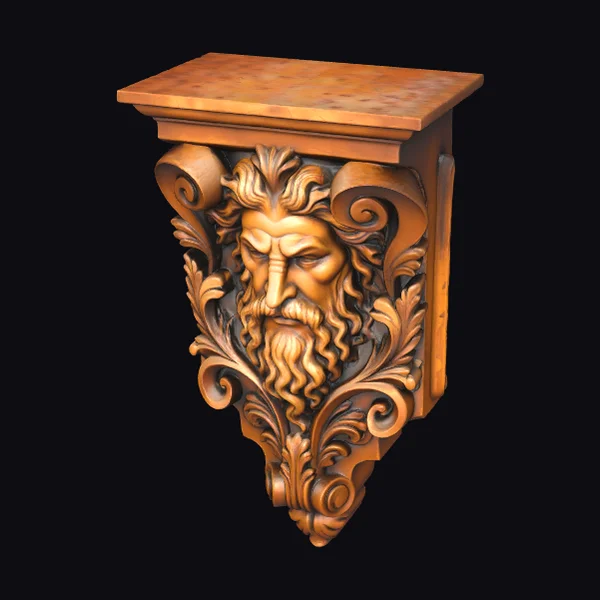 Ornate Wooden Console Table