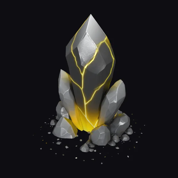 Glowing Crystal Cluster