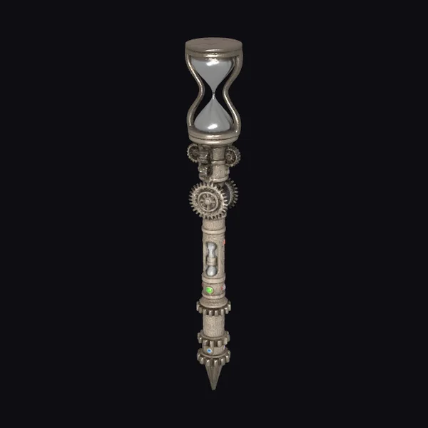 Steampunk Hourglass Scepter