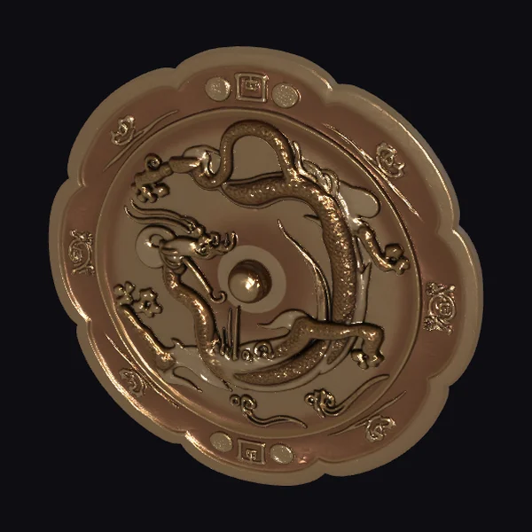 Golden Dragon Mirror