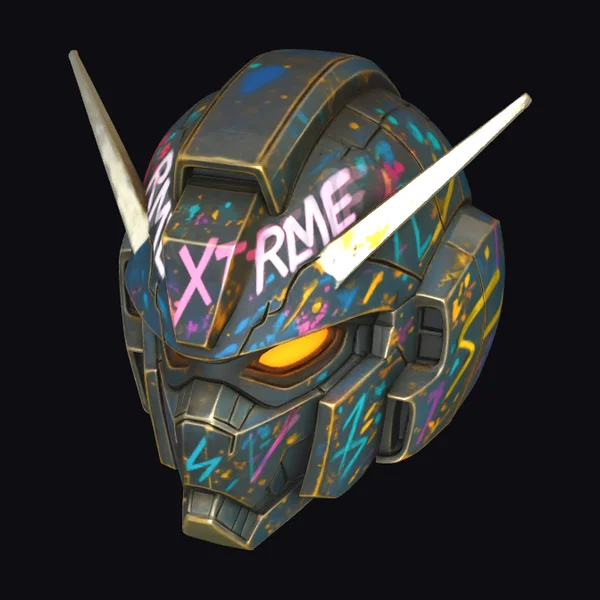 Graffiti Robot Helmet