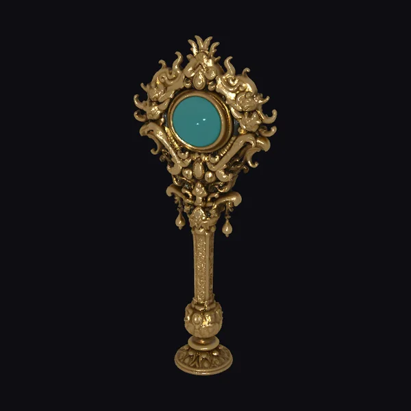 Golden Ornate Mirror