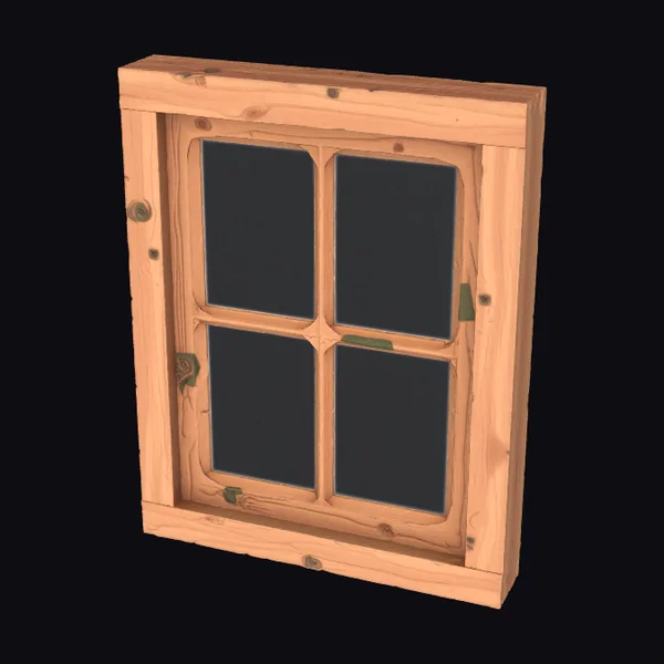 Old Wooden Window Frame